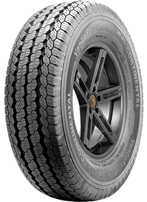 CONTINENTAL 195/75 R16 107/105R VancoFourSeason M+S C (D-C-B[72])(Kistgk. négyévszakos abr